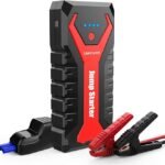 DBPOWER 2000A 20800mAh Portable Car Jump Starter (up to 8.0L Gas/6.5L Diesel Engines) Auto Battery Booster Pack with Dual USB Outputs, Type-C Port, and LED Flashlight