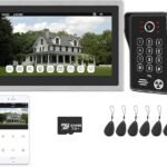TUYA 32GB1080P 10 Inch 7 Color Touch Screen Wireless Wifi Video Doorbell Smart APP Home Intercom Kit for RFID Access Control System