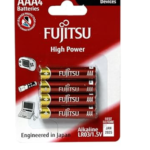 Fujitsu High Power Alkaline Batteries - LR03 AAA Size - Pack of 4 Batteries