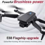 KBDFA E88 Pro WIFI FPV Drone With Wide Angle HD Camera Height Hold RC Helicopters Foldable Quadcopter Drones Kid Gift Toys
