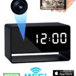 Full HD Digital Clock Cameras Night Vision App Wifi Remote Monitoring Motion Detection Auto Loop Recording Mini Home Camcorders