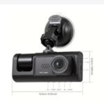 Dash Cam W/ IR Night Vision Loop Recording & 2" IPS Screen 1080P 3 Camera