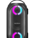 Anker Soundcore Rave Mini Portable Party Speaker, Huge 80W Sound, Fully Waterproof, USB Charger, Beat-Driven Light Show, App, Party Games, All-Weather Speaker for Outdoor, Tailgating, Beach, Camping