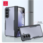 Foldable Case For Samsung Galaxy Z Fold 5 For Airbag Shockproof Shell Camera Protect Glass&PC Transparent Cover