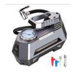CZK-3631 Portable air compressor for tires, 12v dc,  digital pressure gauge, with bright emergency flashlight