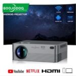 GOOJODOQ Projector Full Hd 1080P 4K Wifi Mini LED Portable Projetor