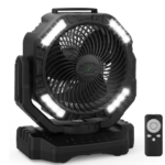 3-in-1 Wireless Fan 40000mAh Portable Camping Fan Rechargeable Table Fan Travel