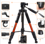 Zomei Q111 Professional Aluminum Lightweight Compact Travel Portable Camera Tripod - Image 3