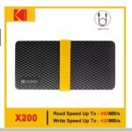 Kodak-X200 SSD Portable External Hard Drive, USB 3.1 Type C, 1 TB,\ 2 TB, 512 GB, 256 GB, for PS4, Laptop, Macbook, PC