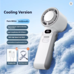 3600mAh Rechargeable Foldable Portable Handheld Fan Mini Cooling Ventilation Fans High Speed Turbo Fan - Image 3