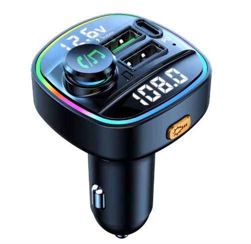 C22 Car Mp3 Player RGB Bluetooth 5.0 FM Transmitter Handsfree Car Radio Modulator MP3 Player