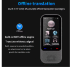 S80 Pro Portable Language Translator Device with 138 Languages Voice Translating 16 Offline Translation ChatGPT Function