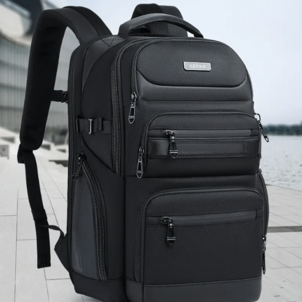 Ozuko 9772S Travel Laptop Backpack,College High School Daypack Airline Approved Business Work Bag Fit 15.6 Inch Laptops for Men