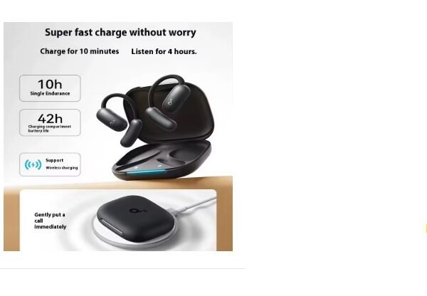 Original Soundcore Aerofit 2 Wireless Bluetooth Earphone Open Ear Air In-Ear Open Adaptive Earhooks Sports Ease And Cycling   5.0   13 Reviews   ౹   38 sold