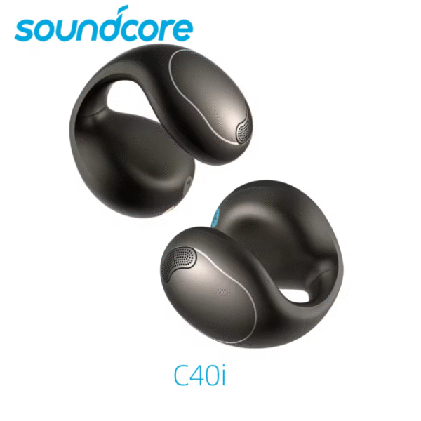 Anker Soundcore C40i by Anker, Open-Ear Earbuds, Clip-On Headphones, Flexible Joint Design, Button