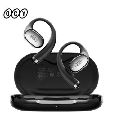 QCY Crossky C50 Open Ear Wireless Earbuds Bluetooth 6.0 Comfort Clip On Sports Earphone 4 Mic AI Clear Call Bass Boost Headphone