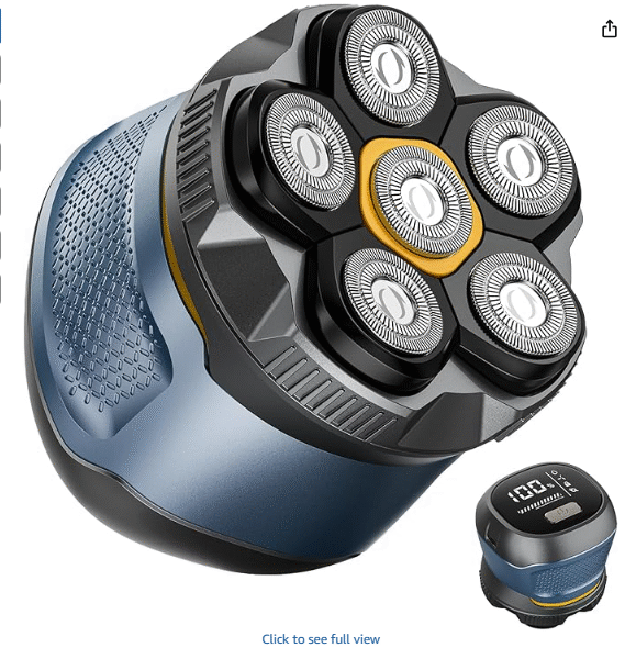 Electric Head Shavers for Men, 2025 Upgraded 6D Magnetic Head Shaver,
