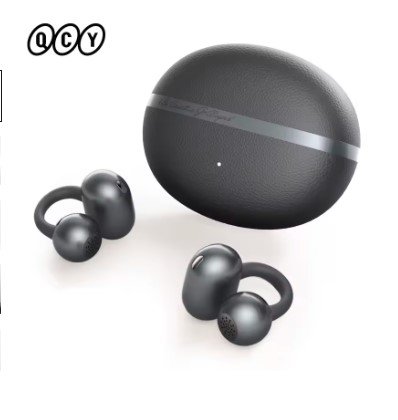 QCY Crossky C50 Open Ear Wireless Earbuds Bluetooth 6.0 Comfort Clip On Sports Earphone 4 Mic AI Clear Call Bass Boost Headphone