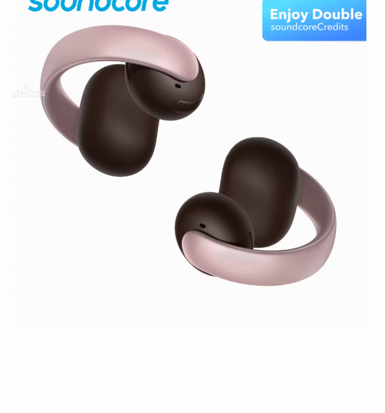 Anker SoundCore AeroClip Open-Ear Clip-On Earbuds with Adaptive Comfort