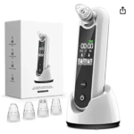 EUNON Blackhead Remover Vacuum - Strong Suction Rechargeable Electric Facial Pore Cleaner Comedone Acne Suction Extractor Removal Tool Kit Pimple Spot with Stand - Gifts for Women