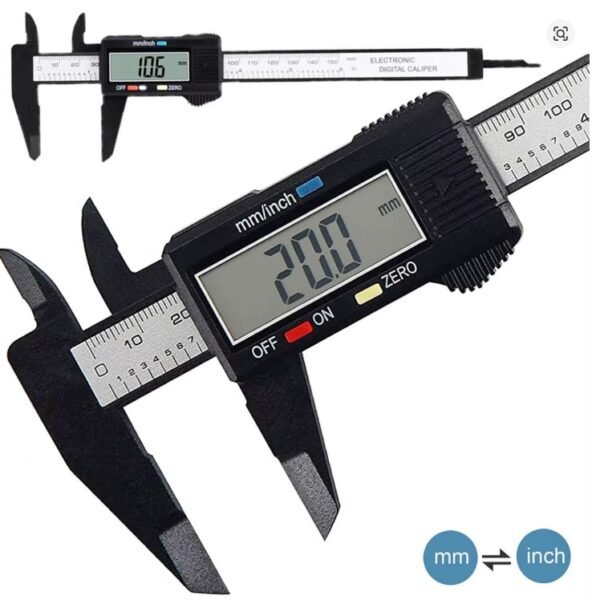 150mm 100mm Electronic Digital Caliper Carbon Fiber Dial Vernier Caliper Gauge Micrometer Measuring Tool Digital Ruler