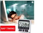 Digital Screen Kitchen Timer Large Display Digital Timer Square Cooking Count up Countdown Alarm Clock Sleep Stopwatch - Image 4