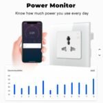 Single 16A WiFi Smart Wall Socket Power Monitor Tuya Smart Life Alexa/Google Home Voice Control SDK Compatible US/EU/UK PlugSingle - Image 2