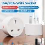 Wi-Fi Smart Tuya 20A UK Plug Outlet Smart Home Life APP Google Home Alexa 20A 16A Tuya Power Monitor WiFi Socket - Image 4