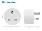 Wi-Fi Smart Tuya 20A UK Plug Outlet Smart Home Life APP Google Home Alexa 20A 16A Tuya Power Monitor WiFi Socket - Image 3