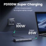 Ugreen  8 in1 10Gbps 4K60Hz Triple Display USB C HUB 10Gbps 4K HDMI Adapter 8-in-1 Splitter with HDMI DP USB3.2 PD 100W Dock for MacBook Pro Air PC - Image 3