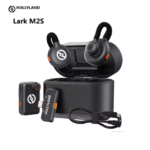 Hollyland Lark M2S Wireless Microphone for iPhone, Android, and PC Cameras. Noise-Cancelling Microphone for Photography and Interviews.