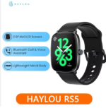 "HAYLOU-RS5 Smartwatch with AMOLED HD Display Bluetooth Calling Sport Health Monitoring Smart Watch with Double Straps 2.01 in " - Image 2