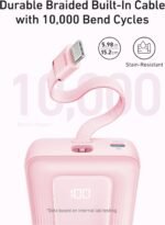 Anker Zolo Model A1689 Power Bank 20,000mAh 30W High-Speed Portable Charger with Built-in USB-C Cable, Battery Pack - Image 5