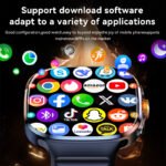 New 4G Smart Watch M99 BLACK 2.4inch AMOLED Rotate Camera 3+32GB ChatGPT 2100mAH APP Download NFC WIFI GPS Smartwatch With Sim Card - Image 4