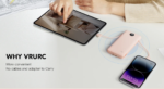 VRURC Portable Charger Built-in Cables and AC Wall Plug, USB C Power Bank 10000mAh - Image 2