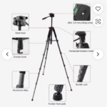 Kinfuto High Quality Flexible Folding Tripod Stand Compatible with Video Phones and Digital Cameras Mobile Phones - Image 2