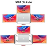 XRH 15.6 inch Quad-Display Laptop Screen Extender, 1080P FHD Portable Monitor with Auto-Rotation External LCD - Image 6