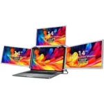 XRH 15.6 inch Quad-Display Laptop Screen Extender, 1080P FHD Portable Monitor with Auto-Rotation External LCD - Image 5