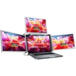 XRH 15.6 inch Quad-Display Laptop Screen Extender, 1080P FHD Portable Monitor with Auto-Rotation External LCD - Image 4