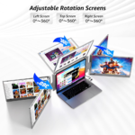 XRH 15.6 inch Quad-Display Laptop Screen Extender, 1080P FHD Portable Monitor with Auto-Rotation External LCD - Image 2