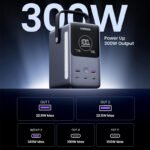 UGREEN 300W 48000mAh Portable Fast Charging Charger Power Bank 6 in 1 Portable Led Display Power Station - Image 2