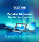 Z80A 15.6 Inch Triple Laptop Screen 1080P LCD Monitors Portable  Extender Dual IPS TFT Panel Type Tri Screen Monitor for Laptop - Image 6