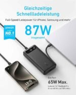 Anker Power Bank 20,000mAh  87W Max with Built-in USB-C Cable Portable Charger Fast Charging Battery Pack for Mobile Phone Laptops - Image 4