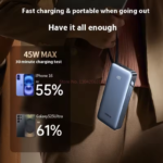 UGREEN 45W 20000mAh Power Bank Bidirectional Fast Charging Can Be Used On Airplanes Portable Power Bank for Mobile Phones - Image 3