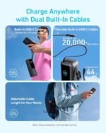 Anker Power 165W 25000mAh Bank  Fast Charging Battery Pack Built in Cables Ultra Fast Portable Charger for Mobile Phone Laptops - Image 2