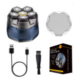 FK-8750 Cordless 6D Magnetic Blade Mens Rotary Shavers Travel Lock Waterproof IPX6 Rechargeable LCD Body Shaver 90-Minute - Image 2