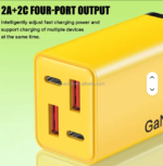 UK Plug 120W 4 Ports USB Type C Fast Charging Wall Adapter 120W GaN USB-C Travel Charger Quick Charge Mobile Phone Adapter - Image 3
