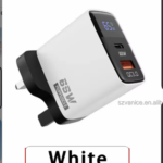 65W 3 Ports Type-c Fast Charger With Led Display USB Type C PD Wall Charger USB-C Quick Charging 3.0 Mobile Phone Travel Adapter