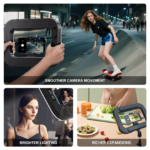 Rechargeable Selfie Light Kit Handheld LED Mobile Video Stabilizer Fill Lighting Lights - Image 3