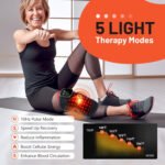 Knee Pain Relief Red Light Therapy Vibration Heated Knee Brace Massager for Knee - Image 4